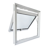 Vitro Max Ar Alumínio Branco Brilhante - 60x60cm Com Vidro