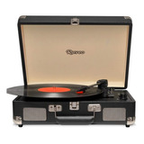 Vitrola Anos 80 Raveo Sonetto Retro Maleta Grava Reproduz Lp Cor Preto 110v 220v bivolt 