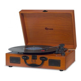 Vitrola Raveo Sonetto Wood Toca discos Bluetooth Rev Oficial