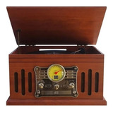 Vitrola Toca Discos Radio Cd Fm Usb Raveo Stadio Bluetooth