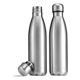 Vittak Garrafa De Água Térmica Aço Inox Gelada Anti Vazamento 500ml De Dupla Camada Com Tampa Rosqueável