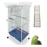 Viveiro Calopsita - Papagaio - Ringneck Com Escadinha