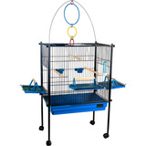 Viveiro Gaiola Calopsita Grande Luxo Aves Confort Triplex