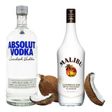 Vodka Absolut 1l + Rum Malibu
