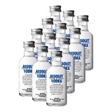Vodka Absolut Miniatura - Caixa Com