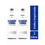 Vodka Absolut Original 1 L Kit 2unid. Original Mega Promoção