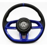 Volante Azul Esportivo P/ Caminhão Volkswagen 8.150 C/ Cubo