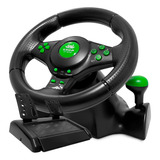 Volante C/ Vibração E Pedal Compatível Xbox 360 Ps3 Ps2 Pc 