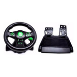 Volante Controle Xbox360 Ps3 Ps2 Pc Usb Verde Kp 5815a Knup
