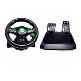 Volante Controle Xbox360 Ps3 Ps2 Pc Usb Verde Kp-5815a Knup