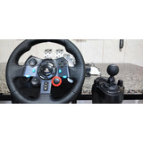 Volante E Pedais Gamer + Câmbio H-shifter G29 Logitech