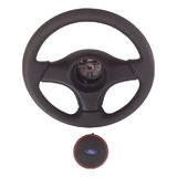 Volante Escort Xr3 Mk5 93/95 Couro C/ Botao Da Buzina