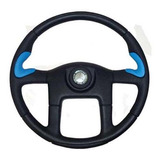 Volante Esportivo Azul Botao(445mm)c Chav. - 008221 C