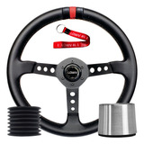 Volante Esportivo Couro Lowv Colt 3409 - Todos Carros + Cubo