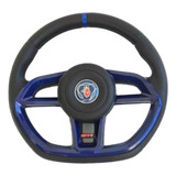 Volante Esportivo Gti Azul P/ Scânia 123 / 124 2004 + Cubo