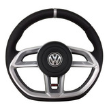 Volante Esportivo Gti Prata P/ Fox Polo Golf Gol Saveiro G5