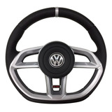Volante Esportivo Gti Prata P/ Fox Polo Golf Gol Saveiro G5