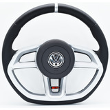 Volante Esportivo Gti Prata Vw Crossfox 2010 2011 2012 2013