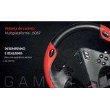 Volante Gamer Marchas E Pedal Multilaser Js087 Estado Novo
