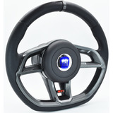 Volante Gti Grafite Fiat Palio Siena Strada 96 À 13 Com Cubo E Logo Azul