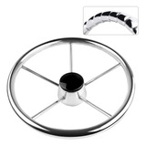 Volante Inox Náutico 343mm Para Barcos Lancha Universal