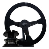 Volante Lotse Wrc Camurça Tarja Preta + Cubo Saque Rapido