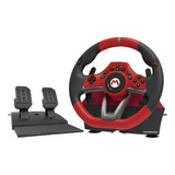 Volante Racing Wheel Pro Deluxe Mario Kart Hori P/ Nintendo