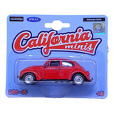 Volkswagen Beetle Fusca Califórnia Minis Welly 1/64