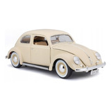 Volkswagen Fusca Käfer-beetle 1955 - Bege - Bburago - 1:18