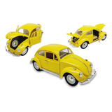 Volkswagen Fusca Miniatura 1/18 Metal Coleção Decoração