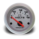 Voltímetro 52mm 12v Linha Racing Cronomac