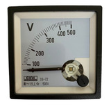 Voltímetro Analógico 72x72 Ou 96x96 / 250v A 600v