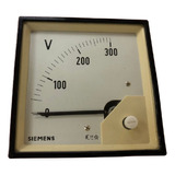 Voltímetro Analógico Ligação Direta Fm 96x96 300v Siemens
