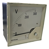 Voltímetro Analógico Ligação Direta Fm 96x96 300v Siemens