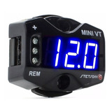 Voltimetro Compacto Stetsom Mini Vt Digital 12v 24v Led Azul