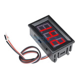Voltímetro Digital Led Som Automotivo 12v Com 3 Fios