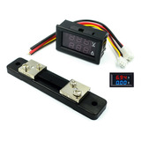 Voltimetro E Amperimetro Digital Led Dc Cc 100v C/ Shunt 50a