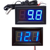 Voltímetro + Termômetro Digital 12v Carro Painel Automotivo
