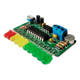 Vu Meter 10 Leds Sem Fio Microfone Capta Som Ambiente Vu Led