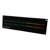 Vu Meter 20 Leds Retangular Montado Com Painel Em Acrílico