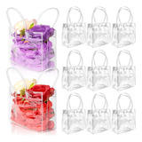 W Bolsa De Presente Transparente Com Alça Para Lembranças,