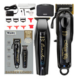 Wahl Barber Kit Maquina Cortar Cabelo Magic Clip + Detailer
