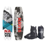 Wakeboard Navis Prancha Aloha + Par De Botas Wake Board Esqui Aquático