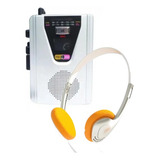 Walkman Cassete Player C/ Radio Fm - Am Função Gravação Rec