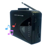 Walkman K7 Player Com Fm Fone Autofalante Pilha E Tomada