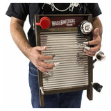 Washboard Torelli Twb38 Washbrothers Inox Médio Percussão Tá