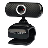 Webcam 480p Microfone Embutido Usb Preto Multilaser - Wc051