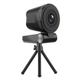 Webcam 4k Foto 1080p 60hz Vídeo Auto Foco 30fps Full Hd Microfone Integrado Usb Luuk Young C180 Cor Preto