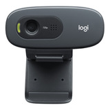 Webcam C270 Usb 720p Hd Usb 30fps Com Microfone Logitech