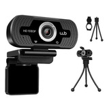Webcam Full Hd 1080p Wb Com Microfone Antirruído + Tripé 